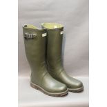 A pair of Hunter leather lined Wellington boots Size 11.