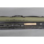 Daiwa Wilderness ST trout fly rod, in three sections, 9', Line 6 with bag and tube.