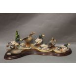 Border fine Arts a limited edition figure of Mallards by R Roberts 2002, numbered 1125/1250,
