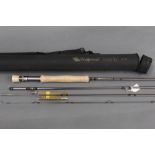 Wychwood Truefly trout fly rod, in four sections, 10', Line 8.