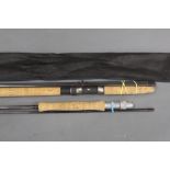Two Fibatube fly rods, the first trout fly in two sections, 9',
