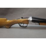 Bernardelli Diana 12 bore side by side shotgun, with 27 1/2" barrels, three quarter and full choke,