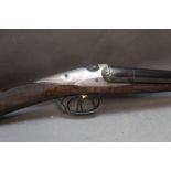 Darne 12 bore side by side shotgun, with 25 1/2" barrels, cylinder and cylinder choke,