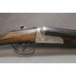 A Spanish 12 bore side by side shotgun, with 27 3/4" barrels, 70 mm chambers,