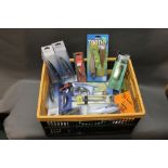 Box lot containing 54 assorted lures, to include Bison, Toothy Critter, Conrad,