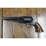 Navy Arms Company cal 36 black powder revolver, 6 1/4" barrel. Serial No. 3450.