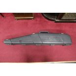 Field Blocker a hard plastic double rifle case, length 133 cm.