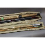 John Robertson Newcastle, The Tweed salmon fly rod in three sections,