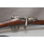 A French 1866 Chassepot military rifle converted to 12 bore shotgun, having a 28" barrel,