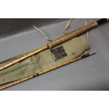 Hardy The Viscount Grey Palakona split cane trout fly rod, in two sections, 10' 6".