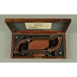 Forsyth & Co London a cased pair of percussion duelling or target pistols,