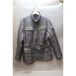 Barbour International ladies quilted jacket, in dark blue Size 20,