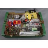 A quantity of course fishing equipment to include Barbel open end feeders, floats, swivels,