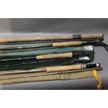 A Dreman medium feeder rod in three sections, 11' 6",