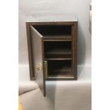 An ammunition safe with two keys and two internal shelves, height 52 cm, width 40 cm, depth 30 cm.