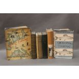 Seven books fishing and birds, to include Grayling Fishing by W Carter Platts,