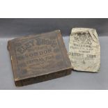 Eley Bros Ltd early 20th century superior brown centre fire cartridge box, 100 Number 12,