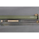 Leeda Volare IV trout fly rod, in four sections, 10', Line 8.