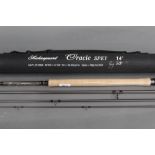 Shakespeare Oracle Spey salmon fly rod in four sections, 14', Line 9-10 with tube.