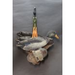 Six FUD (fold up decoy) mallard decoys, with hanging attachment.