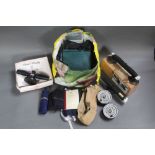 Hardy two Hardy rod bags plus various others together with two Rim Fly Magnum trout fly reels 3