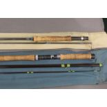 A Lamiglas trout fly rod, in two sections, 10', Line 6-7,