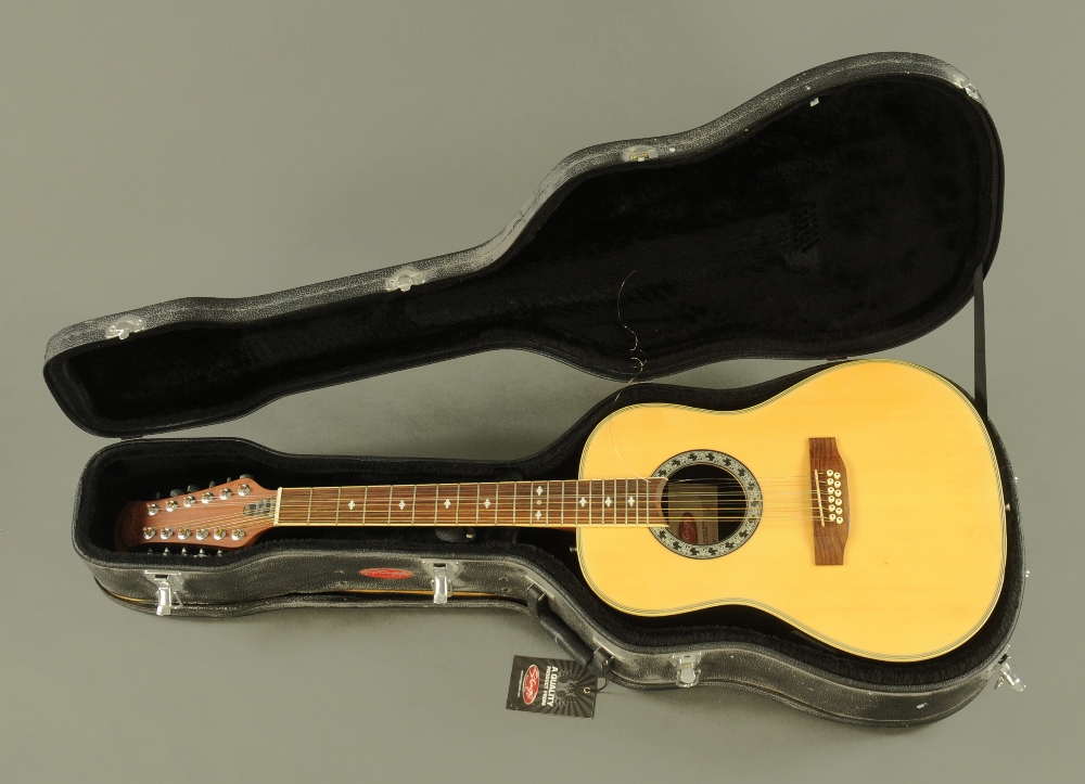 A Stagg 12 string electro-acoustic guitar, Model No.