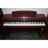 A Kawai mahogany finish CN42 digital piano, 140 cm wide,