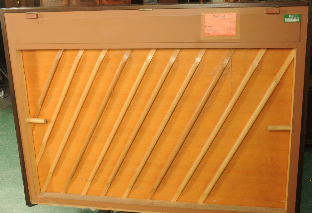 A modern Fazer oak finish upright piano, 141 cm wide. - Image 8 of 8