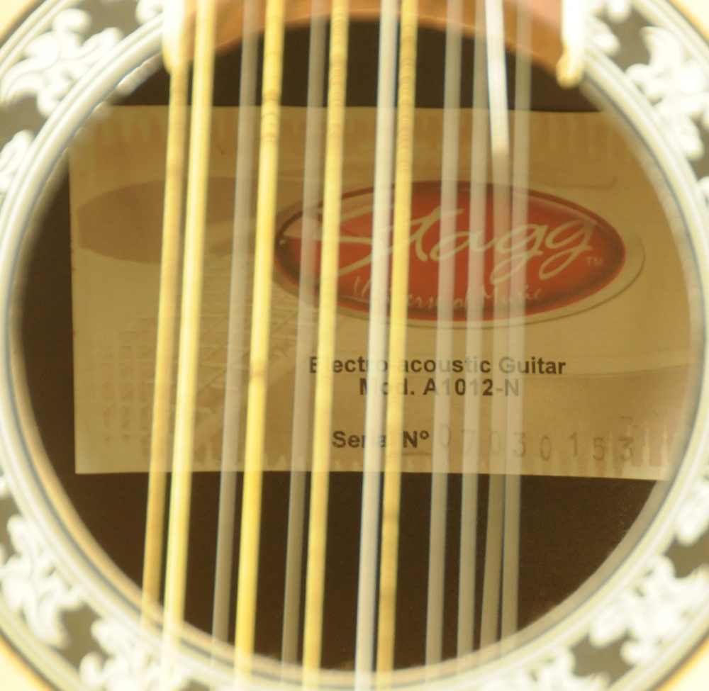 A Stagg 12 string electro-acoustic guitar, Model No. - Image 3 of 3