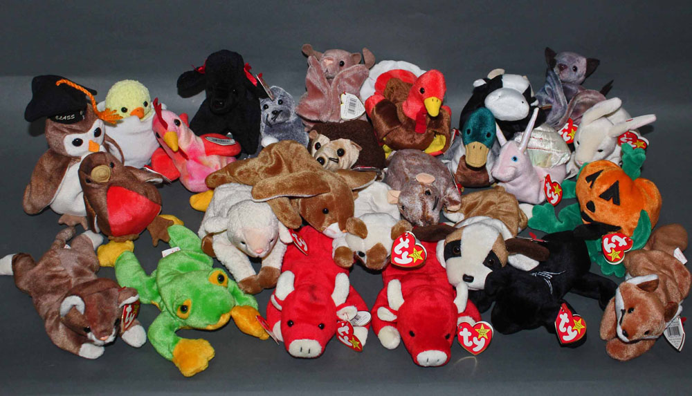 A group of 49 TY Beanie babies, animal soft toys, mostly all with swing tags, and tush tags. - Image 2 of 2