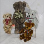 A group of eight Merrythought limited edition and other mohair teddy bears,