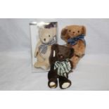 Two Merrythought collector's teddy bears,