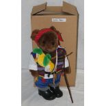 A Lakeland Bears teddy bear, titled "Captain Morgan", wearing a red polka dot headband bandana,