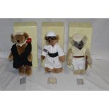 A group of six Past Times limited edition teddy bears, comprising "Rumpole", "WG Grace", "Stirling",