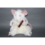 A soft plush "Sniff Mouse" Charlie Bears puppet, measuring 27cm tall,