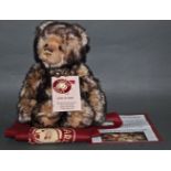 A soft plush and limited edition "Wurve You" Charlie Bear, No 680 OF 6000,