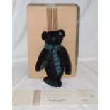 A Steiff musical teddy bear, "The Black Watch", limited edition,