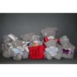 A group of 18 plush "Me To You", teddy bears of varying sizes,