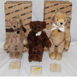 Three Dean's limited edition teddy bears,