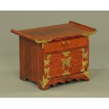 A Chinese tabletop cabinet,