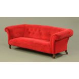 A Victorian Chesterfield style settee,