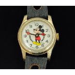 A Walt Disney Productions Mickey Mouse wristwatch by Bradley, case diameter 31 mm,