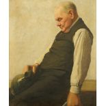 Late 19th/early 20th century Scottish School, oil painting on canvas, portrait of a butler.