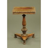 A Burmese hardwood occasional table,