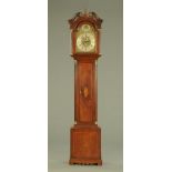 A George III mahogany longcase clock, with eight day striking movement by Sam Farrer Pontefract,