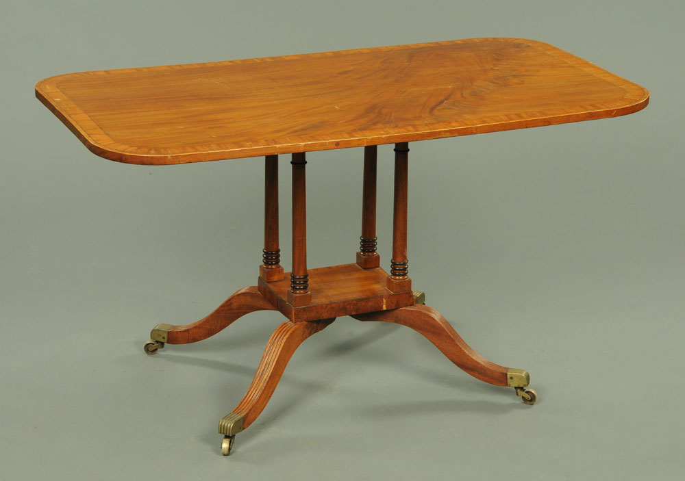 A Georgian mahogany breakfast table,