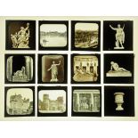 A case of fifty four late Victorian/early 20th century magic lantern slides,