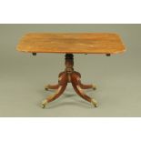 A small Regency mahogany breakfast table,