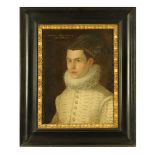 Oil painting on canvas copy of a portrait of Edward VI, 53 cm x 40 cm, framed (see illustration).